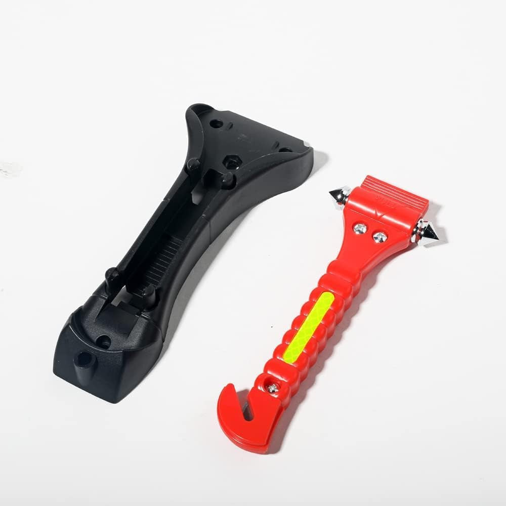 2PCS Window Breaker Seatbelt Cutter,Car Emergency Escape Tool,Car Safety Hammer,2-In-1 Seat Belt Cutter and Glass Breaker,Car Escape Tool,Emergency Car Window Breaker,Fit for Various Vehicles