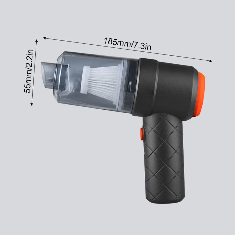 Wireless Auto Vacuum USB Charging Car Vacuum Mini Vacuum Cleaner Deep Cleaning 3500Pa Suction for Home Car Pet Hair and Office