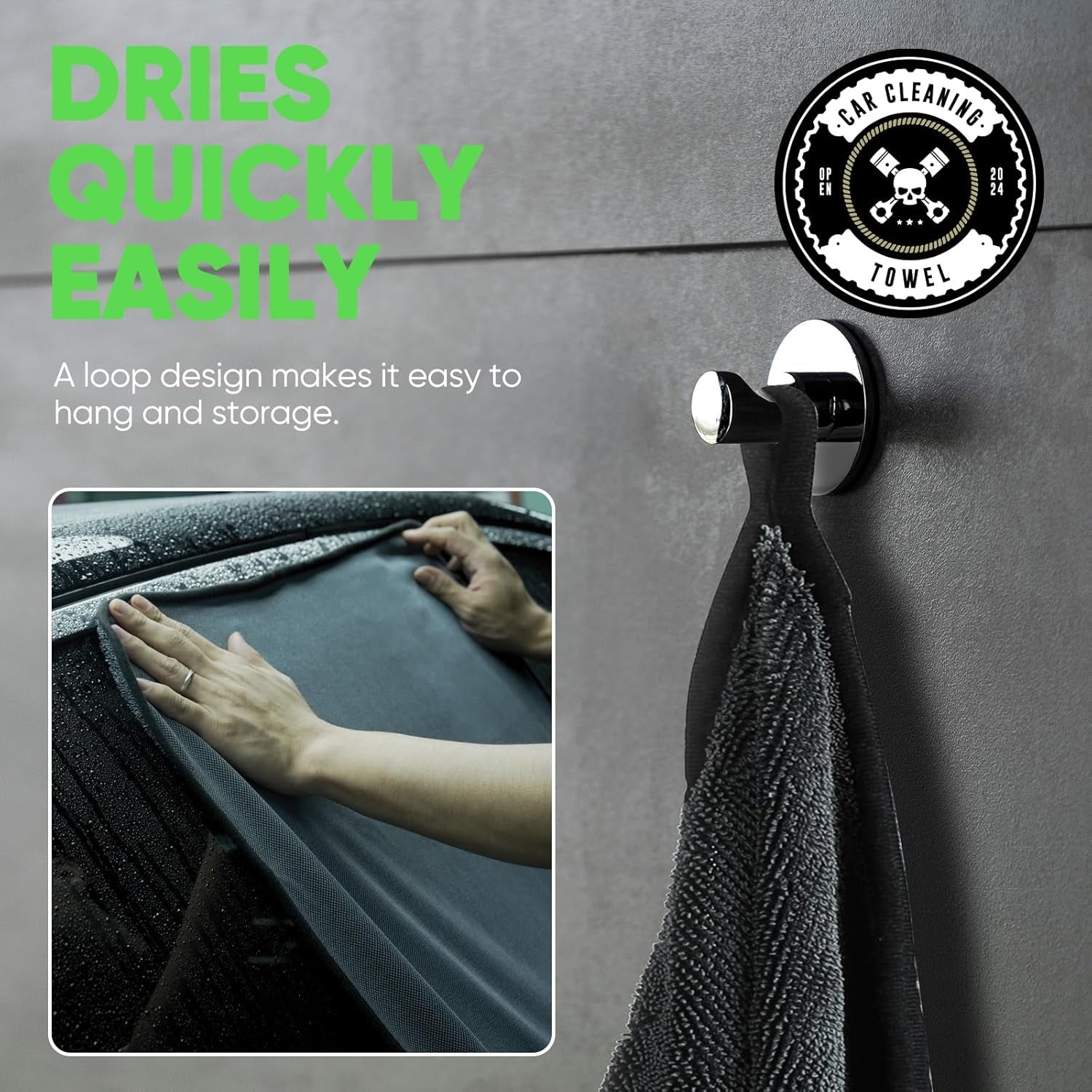 2-Pack Microfiber Towels (35"X 24") Extra Large Ultra Absorbent Drying Towel for Cars and Trucks, without Streaks, Scratches, or Water Spots