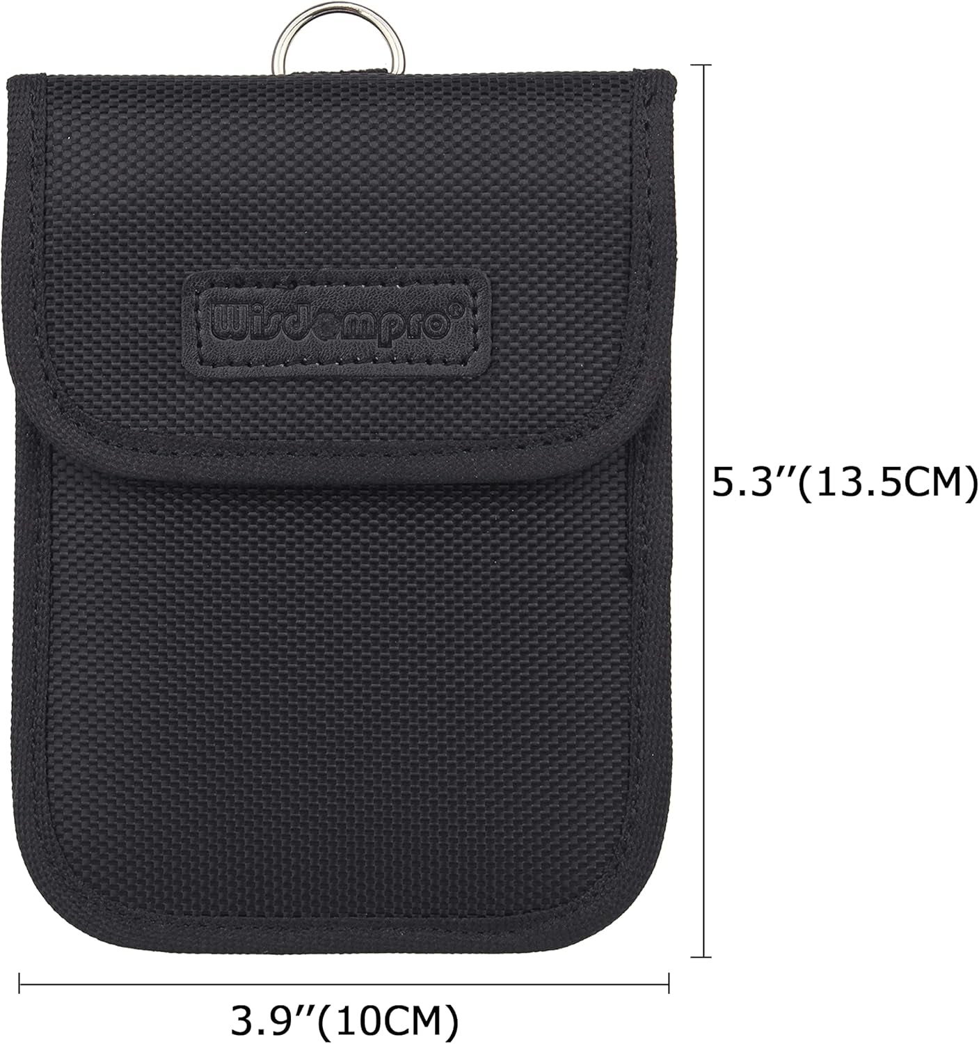 Faraday Pouch for Car Keys, Car Key Signal Blocking Pouch, RFID Blocker for Car Keys, Anti-Theft Remote Keyless Entry Protector - Black